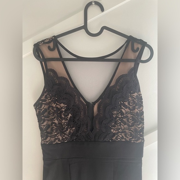 Le Chateau Lace and mesh dress Black size S - Picture 1 of 9